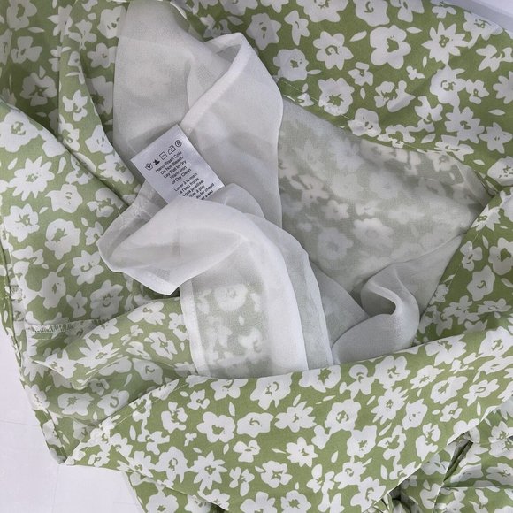 Heartloom Womens Dress Size Small Green‎ Floral Lined - Picture 8 of 8